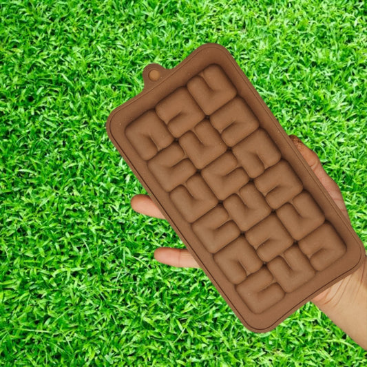 Designer Chocolate Bar Silicon Mould (90-100gm) 100gm Silicon chocolate Bar Mould