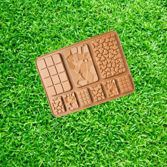 Designer Silicon Bar Chocolate Mould (Assorted size & Designs)