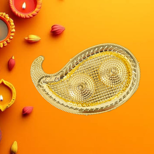 Peacock Design Kumkum Roli Plate for Festive & Gifting Purpose