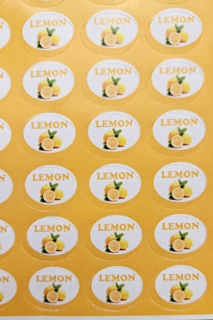 Lemon Flavour Small 0.5 inch Stickers