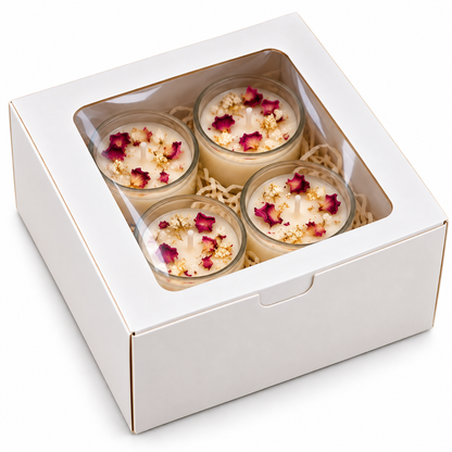 Multi Purpose Heighted Candle Box - Size - 4.6*4.6*3 inches (Pack of 10) | 3 inch heighted Urli or Wooden Candle Box (Copy)