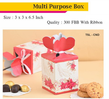 Multi Purpose Return Gift Boxes for Chocolates, Cookies, Small Hampers  (Set of 10)