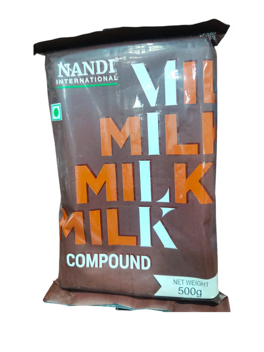 Milk Flavoured Chocolate Compound | Nandi – 500gms | Perfect for Chocolates, Cakes & Desserts