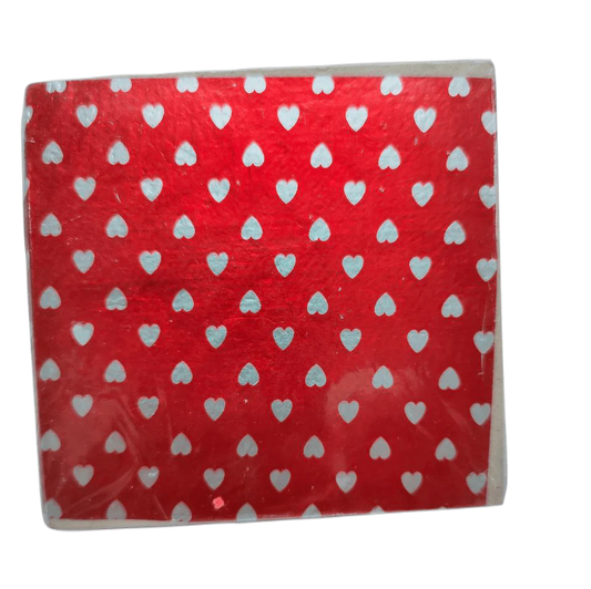 4 in 1 Multi Colour Chocolate Wrapper | Small Heart Print Multicolour Chocolate Wrapper