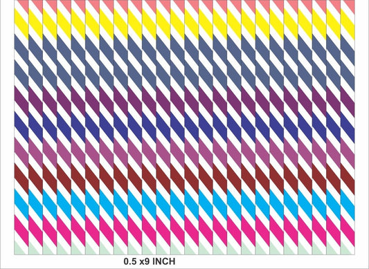 Multi colour wrapping sticker for Diwali Rocket Chocolate or Candle