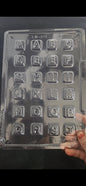 Alphabet A-Z letter mould | SMS letter mould (Set of 2 moulds Incusing letters A-Z)