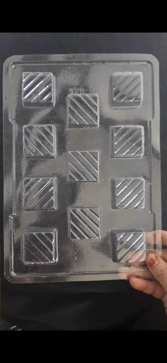 Cavity Size Sqaure Chocolate Mould | Plastic Chocolate Sqaure Mould - LM123