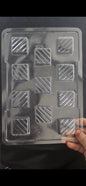 Cavity Size Sqaure Chocolate Mould | Plastic Chocolate Sqaure Mould - LM123