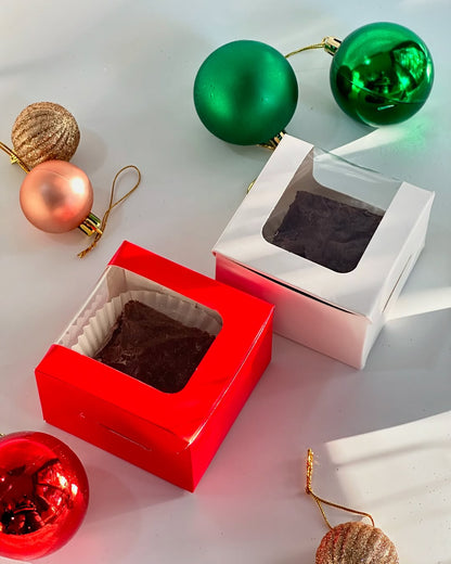 1 Brownie Box (Mixed Colour) | Pack of 10 | 1 Brownie Boxes set of 10