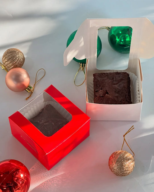 1 Brownie Box (Mixed Colour) | Pack of 10 | 1 Brownie Boxes set of 10