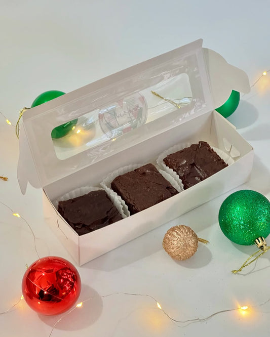 3 Brownie Boxes (Mixed colour ) Pack of 10 (9*3*2 inches)