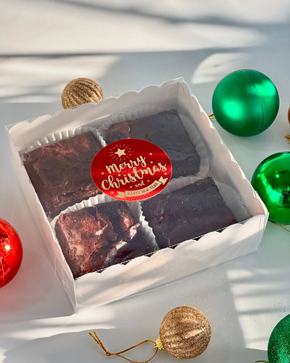 4 Brownie Boxes With Transparent Lid (White colour only) Pack of 10 (6*6*2 inches)