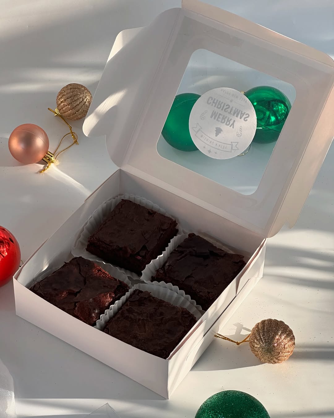 4 Brownie Box (Mixed Colour) | Pack of 10 | 4 Brownie Boxes set of 10