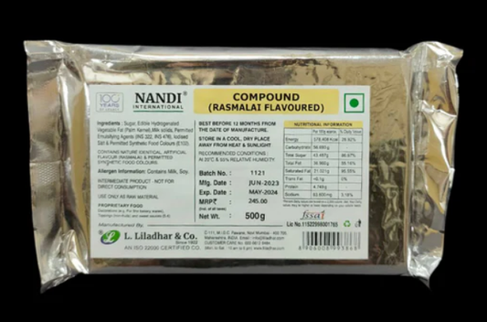 Rasmalai Flavoured Compound | Rasmalai Compound | Nandi - 500gms