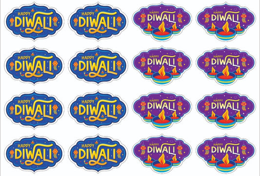 Happy Diwali Tags/ Stickers for hampers