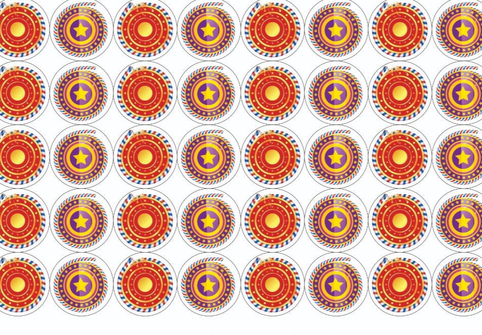 Medium Chakri Bomb Diwali Chocolate Sticker Sheet | 1.5 inch Chakri Cracker Diwali stickers