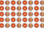 Medium Chakri Bomb Diwali Chocolate Sticker Sheet | 1.5 inch Chakri Cracker Diwali stickers