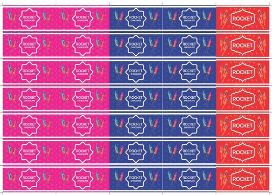 Diwali Rocket Mould Stickers