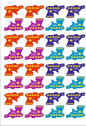 Small Gun Mould Sticker for Diwali Chocolates