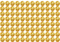 Small Ganesh Laxmi Gold Coin Sticker for Diwali Chocolates (1 Inch Laxmi Ganesh Coin Stickers)