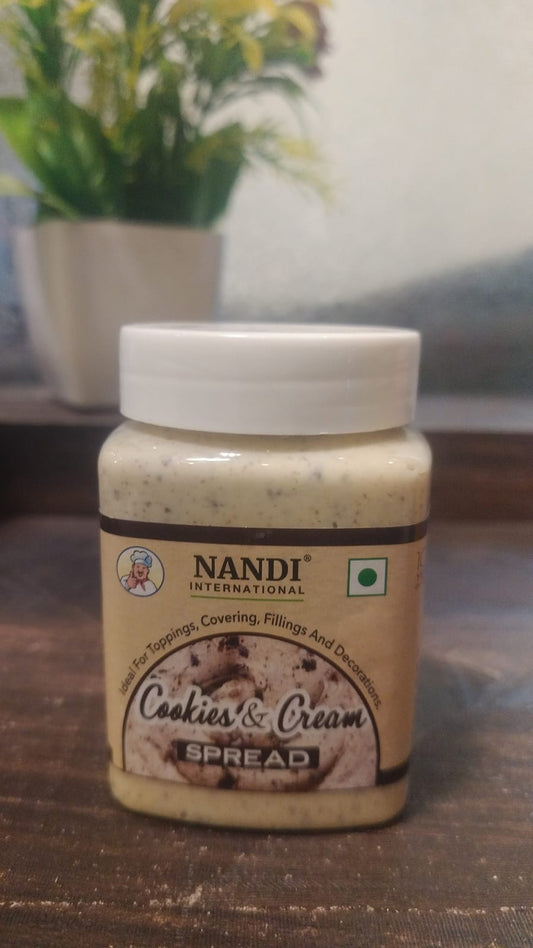 Nandi COOKIE N CREAM Spread for Chocolate Filling & Cake decorations (200gm)