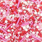 Assorted Sprinklers for Valentine cake & chocolates (100gm pack) (Red, White & Pink Mix)