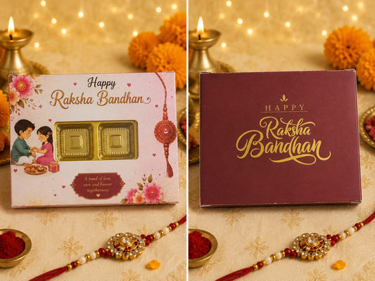 Happy Rakshabandhan 12 Cavity Chocolate Box (Pack of 5)