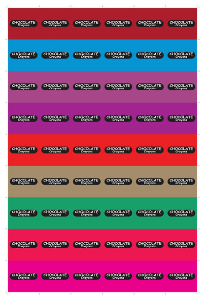 Small Crayon Packing Set of 12 (with 2 sticker Sheets) - With Stickers