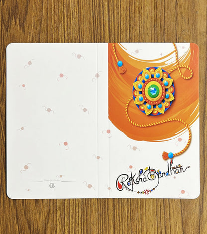 Rakhi Bar Book for 50-60 gm Chocolate Bar | Happy Rakshabndhan Chocolate Bar Book (Set of 5)
