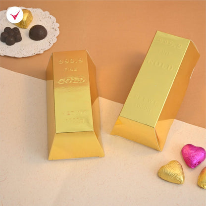 Gold Brick Bar Multi Purpose Chocolate Box | Gold Brick Gift Box