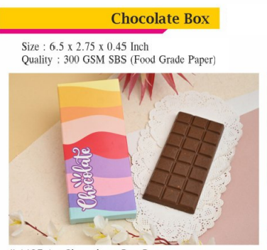 Chocolate Bar boxes (Pack of 10)