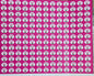 Bubble Gum Flavour Small 0.5 inch Chocolate Stickers