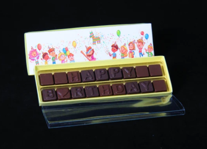 Happy Birthday 2 line SMS Chocolate box | 2 lines Birthday Message Box (Pack of 5)