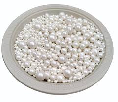 Mixed Size White Pearl Sprinkles (Sugar Balls) 1.5, 3, 4, 6 & 7 mm