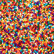 Multi Colour Small ball - 0 mm Sprinklers Coloured Balls - Pack of 100 gm