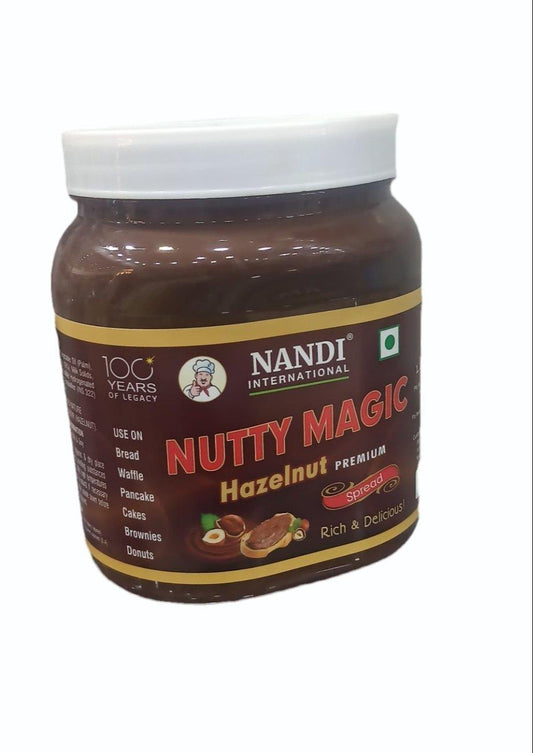 Hazelnut Spread | Nutty Magic Hazelnut Spread Premium | Toppings | Fillings | Nandi Brand - 1 KG Pack