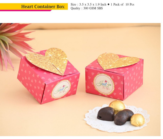 Heart Box for multipupose Hamper - Perfect for small return gifts