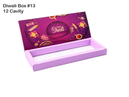 12 Cavity Diwali Box Pack of 10 with 3 Variants