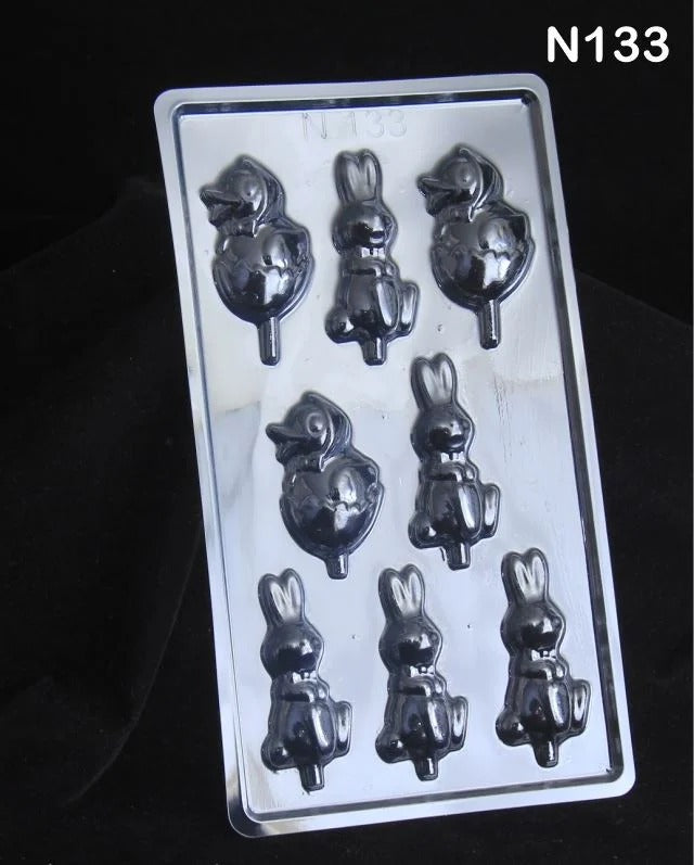 Cartoon Theme Lollipop Chocolate Mould - N133