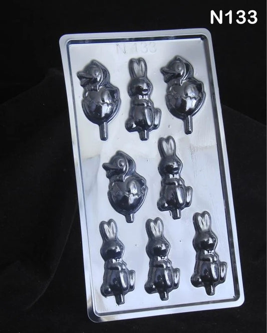 Cartoon Theme Lollipop Chocolate Mould - N133