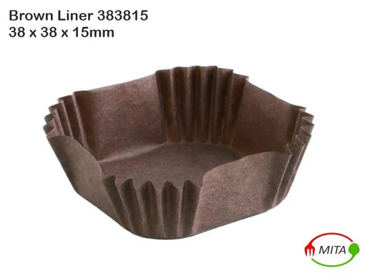MITA Paper Liner Square 383815 Brown Pack of 1000