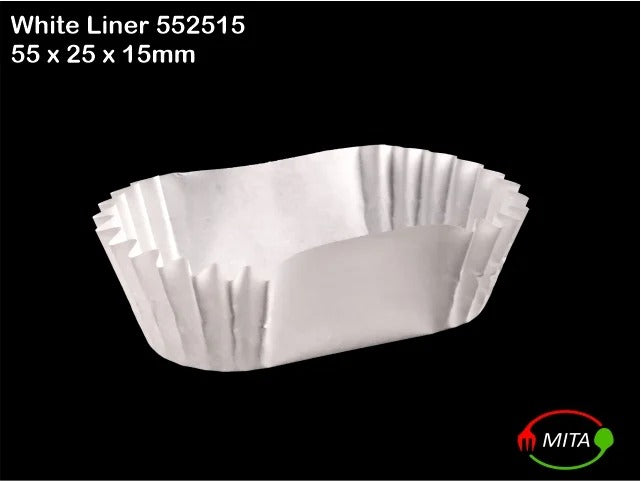 MITA Paper Liner Rectangle 552515 White Pack of 1000