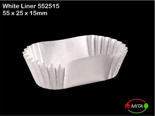 MITA Paper Liner Rectangle 552515 White Pack of 1000