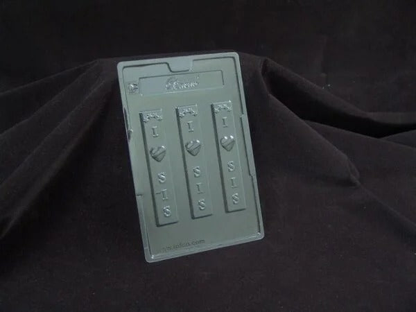 Mould 272 - I love Sis Chocolate Mould 30gm for Single Cavity Box