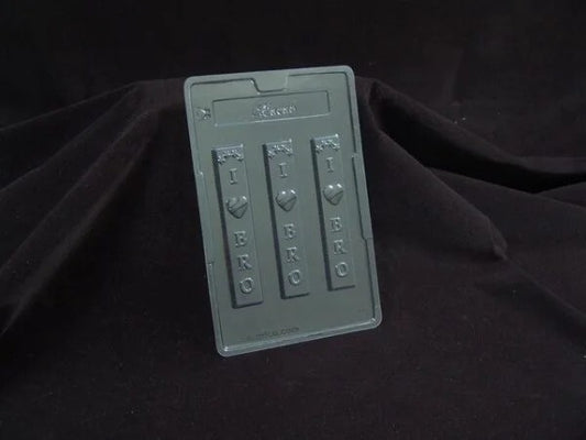 Mould 273 - I love Bro Chocolate Mould 30gm for Single Cavity Box
