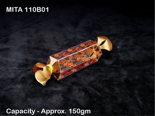 110B01 Pack of 10 Candy-Shaped Gift Boxes with love Design | PVC Chocolate Box | Gift Box | Goodie Box | pack of 10