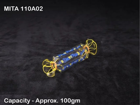 110A02 Pack of 10 Candy-Shaped Gift Boxes with love Design | PVC Chocolate Box | Gift Box | Goodie Box