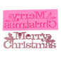 Merry Christmas Silicone Mold Fondant Cake Chocolate Mould Pudding Sugarcraft Decorating DIY Kitchen Baking Tools Pack of 1