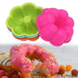 Silicone Flower Baking Pan|Flower Donut Cake Mousse Mold| Non Stick Mould for Perfect Shaped Donuts, Muffin, Cake, Biscuit, Bagels - Pack of 1