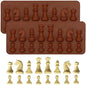 Silicone Chocolate Chess Mould - Chocolate Cake Jelly Ice Cream Fondant Mold Baking for DIY Candy Topper Decoration